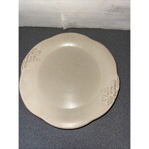Casafina Casa Stone Madeira Harvest‎ Round Salad Plate Vanilla Cream